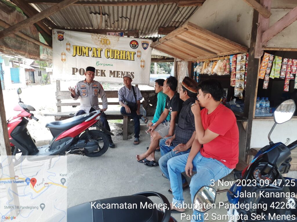 Polsek Menes Gelar Program "Jum’at Curhat Presisi Polri" untuk Meningkatkan Kamtibmas 6 WhatsApp Image 2023 11 04 at 18.53.46