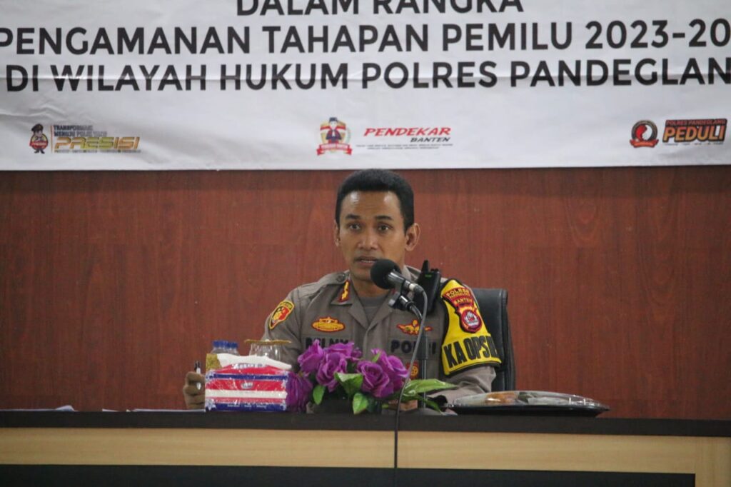 Kapolres Pandeglang Pimpin Gelar Operasional dan Anev Jelang Pemilu 7 WhatsApp Image 2023 11 09 at 13.01.03