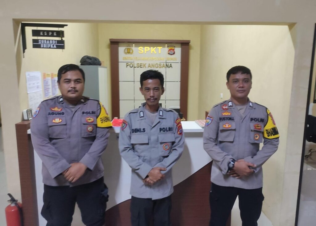 Tunjukkan Kesiapan, Anggota Piket Polsek Angsana Polres Laksanakan Siaga Mako 3 IMG 20240811 WA0024